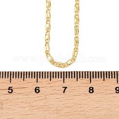 Collares de cadena de eslabones marineros de latón de 2 mm para hombres y mujeres&nbsp;NJEW-L012-07G