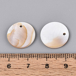 Natürliche Süßwassermuschel-Scheibenanhänger&nbsp;BSHE-T014-42A