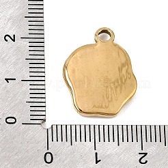 Pendentifs en acier inoxydable 303 émaillé&nbsp;SA-CBA9D90-02G-03