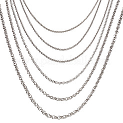 Stahl-Rolo-Kette für Halskette&nbsp;MAK-TA0001-02P