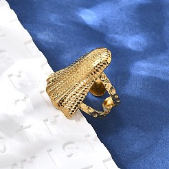 Anello aperto in acciaio inossidabile 304 per donna&nbsp;RJEW-A053-06G-09