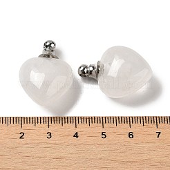 Pendentifs de bouteille de parfum de pierres précieuses mélangées naturelles&nbsp;G-Z039-03P