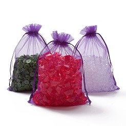 Bolsas de regalo de organza con cordón&nbsp;OP-R016-13x18cm-20
