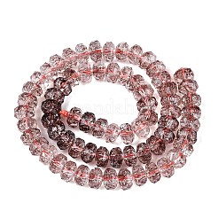 Brins de perles de verre transparentes craquelées&nbsp;GLAA-N068-03A-07