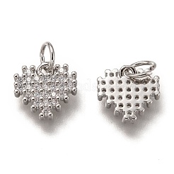 Latón micro pavimenta claro cubic zirconia encantos&nbsp;ZIRC-B002-61P