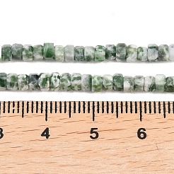 Natürliche grüne Fleck Jaspis Perlen Stränge&nbsp;G-G345-C12-2x4mm