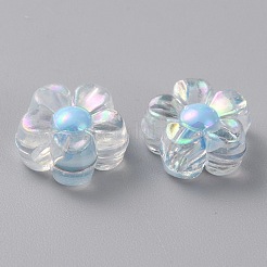 Perles en acrylique transparente&nbsp;OACR-WH0032-13E