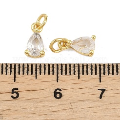 Messing micro pave klare zirkonia anhänger&nbsp;KK-D218-18G