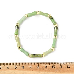 Bracelets extensibles en perles naturelles de jade/chrysoprase d'Australie pour hommes et femmes&nbsp;BJEW-L171-03B