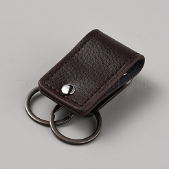 Gürtelschlaufen-Schlüsselanhänger aus Rindsleder für Herren&nbsp;KEYC-WH0034-39B