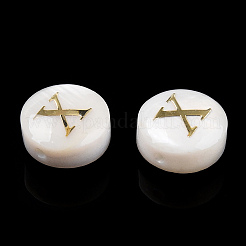 Perles de coquillages naturels d'eau douce&nbsp;SHEL-N036-01X