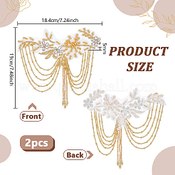 Accessori decorativi per ricamo computerizzato a forma di fiore&nbsp;AJEW-WH0410-116A
