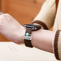 8 Stück 8 Stil halbrund & dreieckig synthetisches Türkis Uhrenarmband Charms Set&nbsp;MOBA-PH0001-12