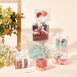 Emballage cadeau en plastique transparent pour animaux de compagnie&nbsp;CON-WH0052-6x6cm