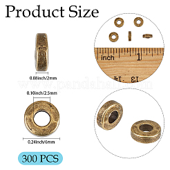 300 pz perline in lega di stile tibetano&nbsp;FIND-PA0001-67AB