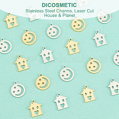 32 Stück 4 Stil 304 Edelstahl-Charms&nbsp;STAS-DC0009-28