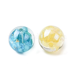 Transparentes Harz und natürliche Muschelperlen&nbsp;RESI-B039-07