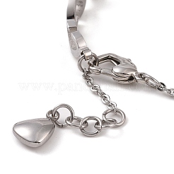Bracciali in acciaio inossidabile 304 anti-ossidazione con catene di sicurezza&nbsp;BJEW-F464-18P
