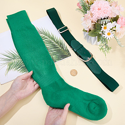 1 Paar einfarbige Fußballsocken aus Polycotton&nbsp;AJEW-CL0001-33D