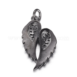 Ottone micro spianare pendenti zirconi&nbsp;ZIRC-P060-23