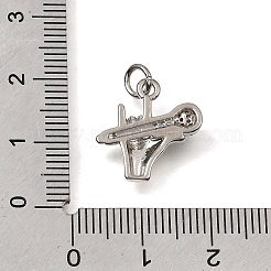 Pendentifs en laiton zircon cubique transparent&nbsp;CU-CBAEEA8-17P