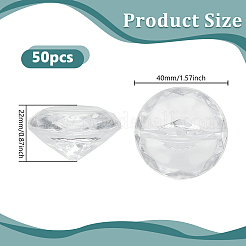 50 pince mémo en acrylique en forme de diamant&nbsp;FEPA-GO0001-01