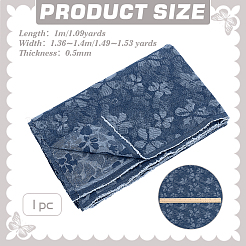 Polycotton-Stoffe mit Blumenmuster&nbsp;DIY-WH0128-16