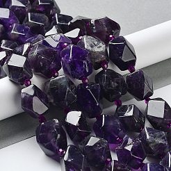 Natürlichen Amethyst Perlen Stränge&nbsp;G-C182-16-02