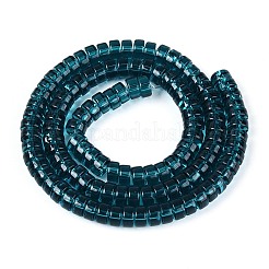 Abalorios de vidrio transparente hebras&nbsp;GLAA-N026-3x6mm-T04