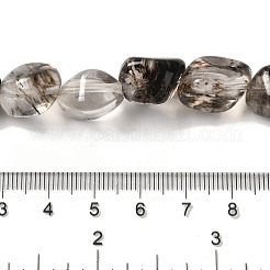 Glasimitat Rutilquarz Perlenstränge&nbsp;G-B078-D30-04