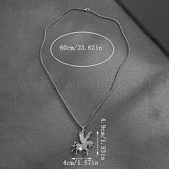 Collares con colgante de aleación de cristal y rhinestone para hombre&nbsp;WGA33BE-01