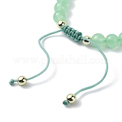 Pulseras de cuentas trenzadas de jade natural y teñido de Malasia&nbsp;BJEW-JB09987