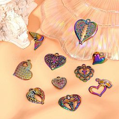 20pcs 10 styles pendentifs en alliage plaqué&nbsp;PALLOY-CJ0002-17