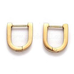 Orecchini a cerchio huggie in acciaio inossidabile 304&nbsp;STAS-J033-12A-G