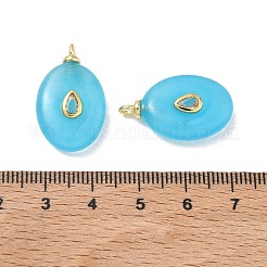 Gefärbt natürliche weiße Jade Anhänger&nbsp;KK-D289-16G