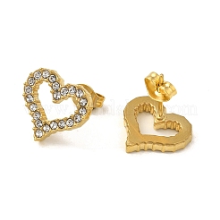 Boucle d'oreille à tige en acier inoxydable 304 avec placage sous vide PVD&nbsp;EJEW-C099-05G
