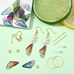 DIY-Sets zur Herstellung von Insektenflügel-Ohrringen&nbsp;DIY-YW0016-15