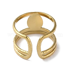 Componenti per anello polsino aperto in acciaio inossidabile 304&nbsp;STAS-Q308-06G