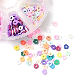 1200 Stück 8 Farben handgefertigte Polymer Clay Perlen&nbsp;CLAY-YW0001-15C