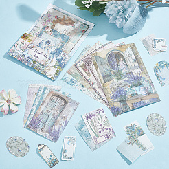 1 Set Scrapbook-Papierblöcke&nbsp;DIY-SP0007-93D