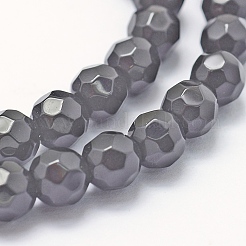 Natürlichen Obsidian Perlen Stränge&nbsp;G-P335-14-6mm