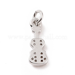 Breloques en laiton avec zircone cubique de micro pave&nbsp;KK-C012-13P