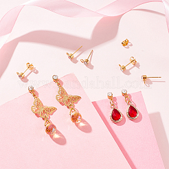 20 pièce de boucles d'oreilles à tige en acier inoxydable 304&nbsp;STAS-UN0059-11
