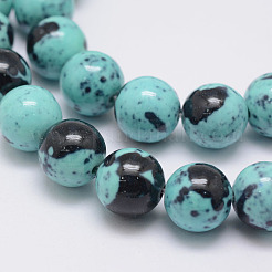 Natürlich ozean weiße Jade Perlen Stränge&nbsp;G-E346-8mm-07