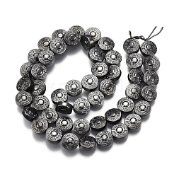 Electroplate non magnetici ematite sintetico fili di perline&nbsp;G-T061-184