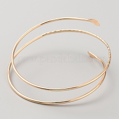 Bügelarmband mit drei Schlaufen aus Eisen für Damen&nbsp;BJEW-WH0018-51