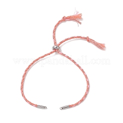Makramee-Armband aus Baumwollkordel mit Schiebemechanismus&nbsp;AJEW-JB01536-01
