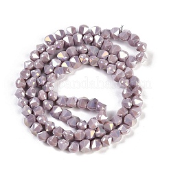 Chapelets de perles en verre électroplaqué&nbsp;EGLA-B009-05A-09