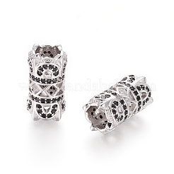 Zirconia cúbica de latón micro pavé abalorios europeas&nbsp;OPDL-L016-03A-P