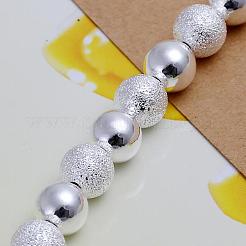8mm Messingkugel-Kettenarmbänder für Frauen&nbsp;BJEW-BB12486